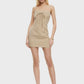 Club Lioness Mini Dress - Stone Stripe