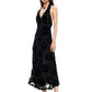 STARS ALIGN MIDI DRESS - BURNT NOIR ROSE
