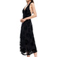 STARS ALIGN MIDI DRESS - BURNT NOIR ROSE