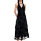 STARS ALIGN MIDI DRESS - BURNT NOIR ROSE