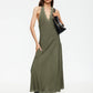 STARS ALIGN MIDI DRESS - KHAKI
