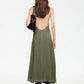 STARS ALIGN MIDI DRESS - KHAKI