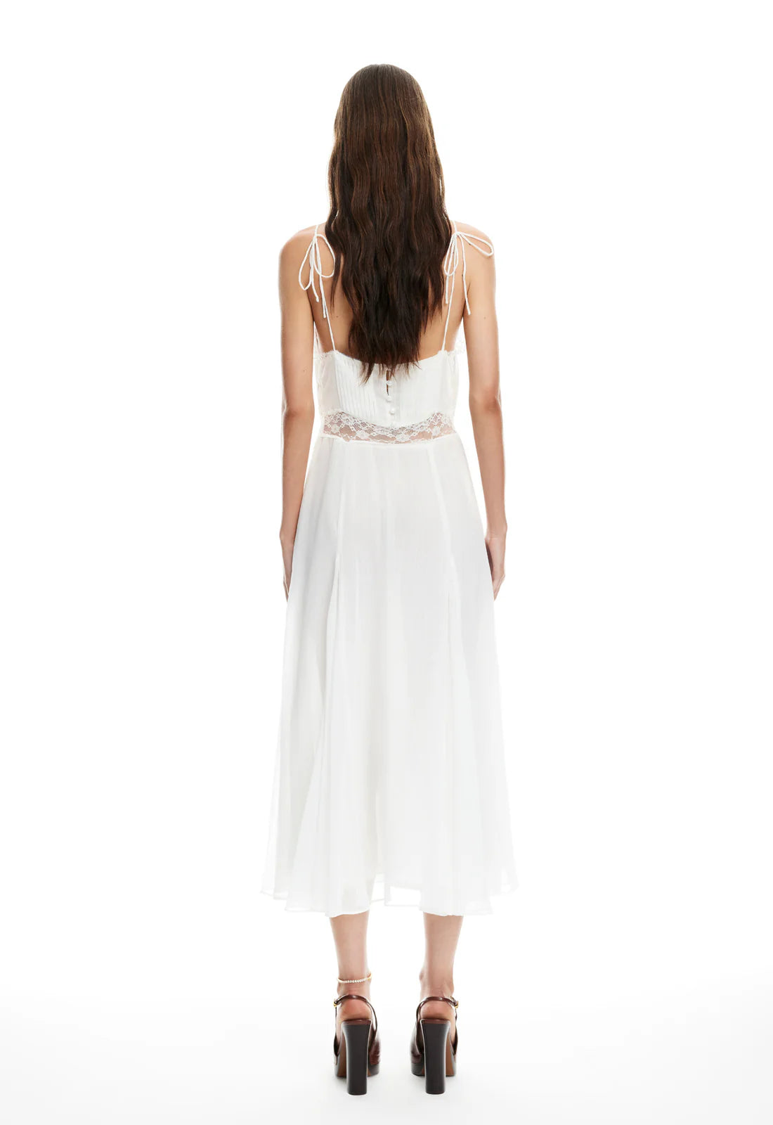 HARMONY MIDI DRESS - PEARL