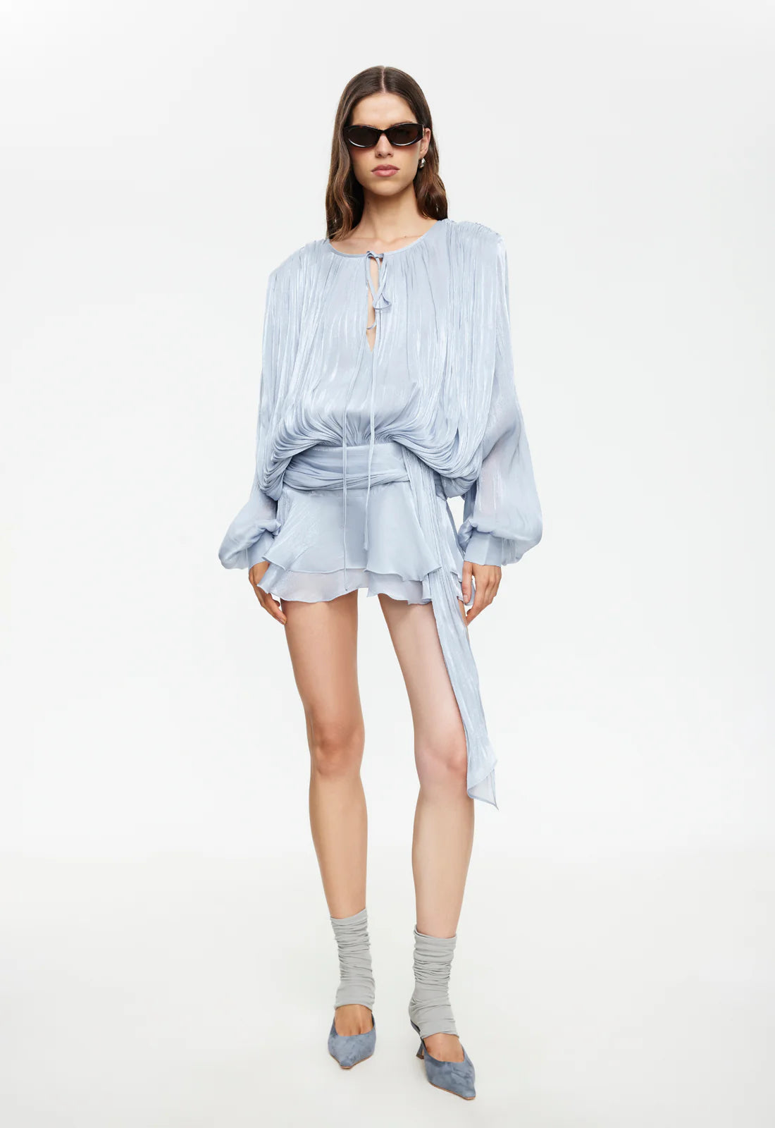 ELEMENTS MINI DRESS - BABY BLUE