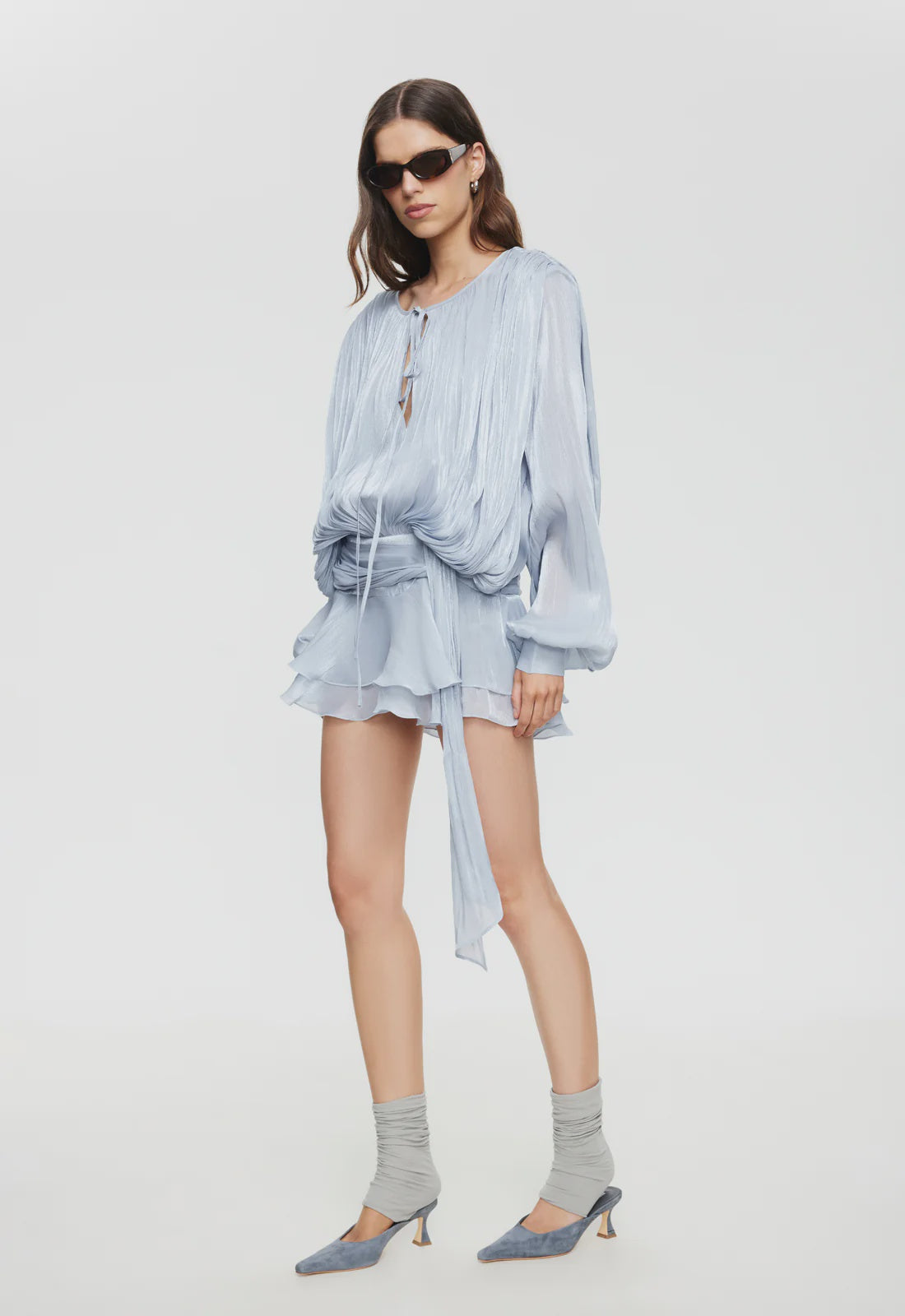 ELEMENTS MINI DRESS - BABY BLUE