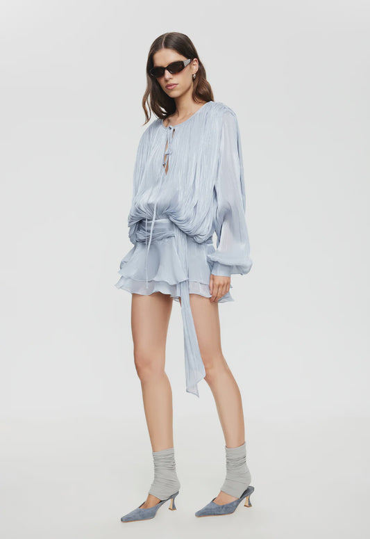 ELEMENTS MINI DRESS - BABY BLUE
