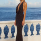 Lexie Maxi Dress - Black Polka