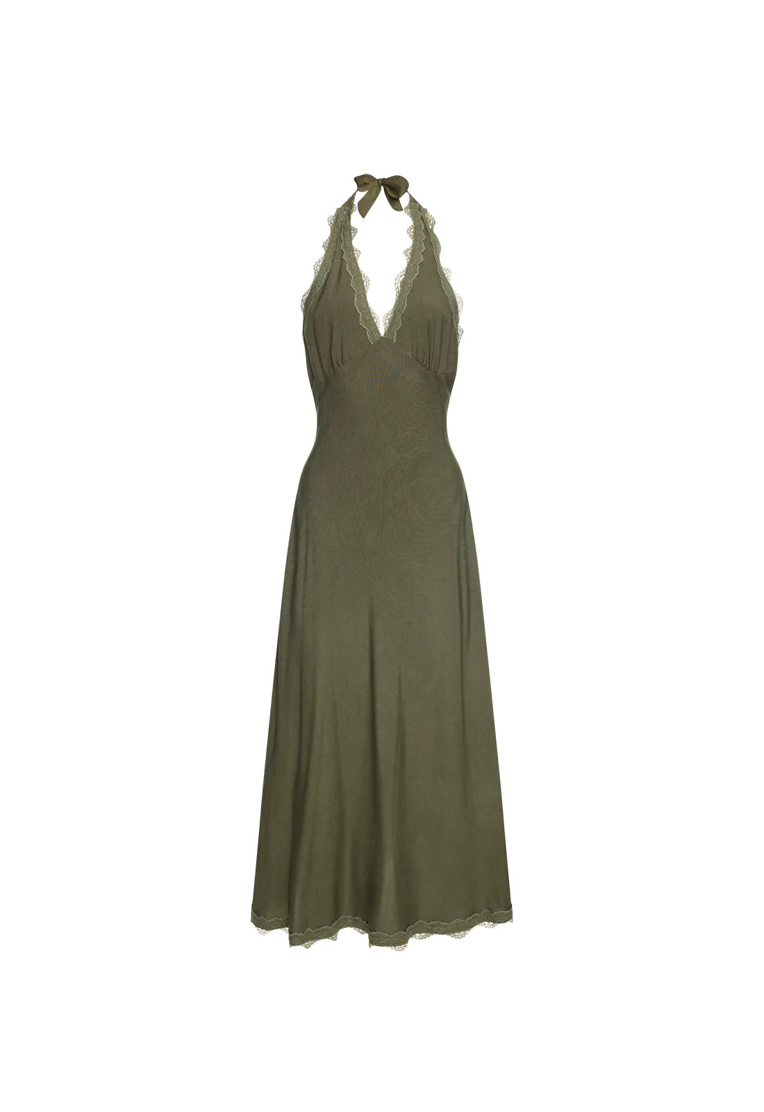 STARS ALIGN MIDI DRESS - KHAKI