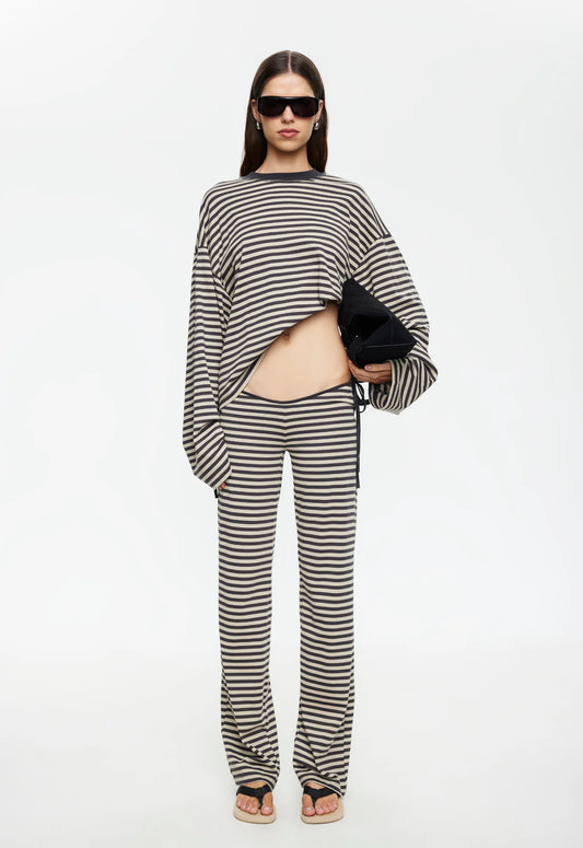 BLOOM TIE PANT - SLATE