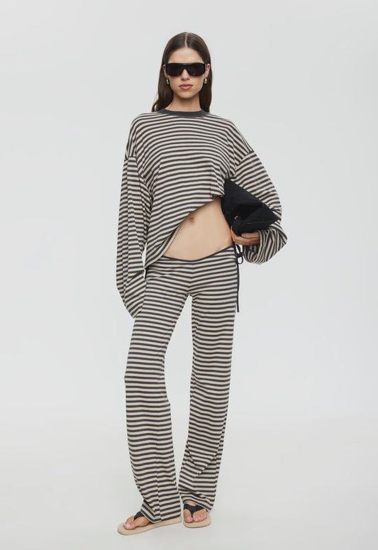 BLOOM TIE PANT - SLATE