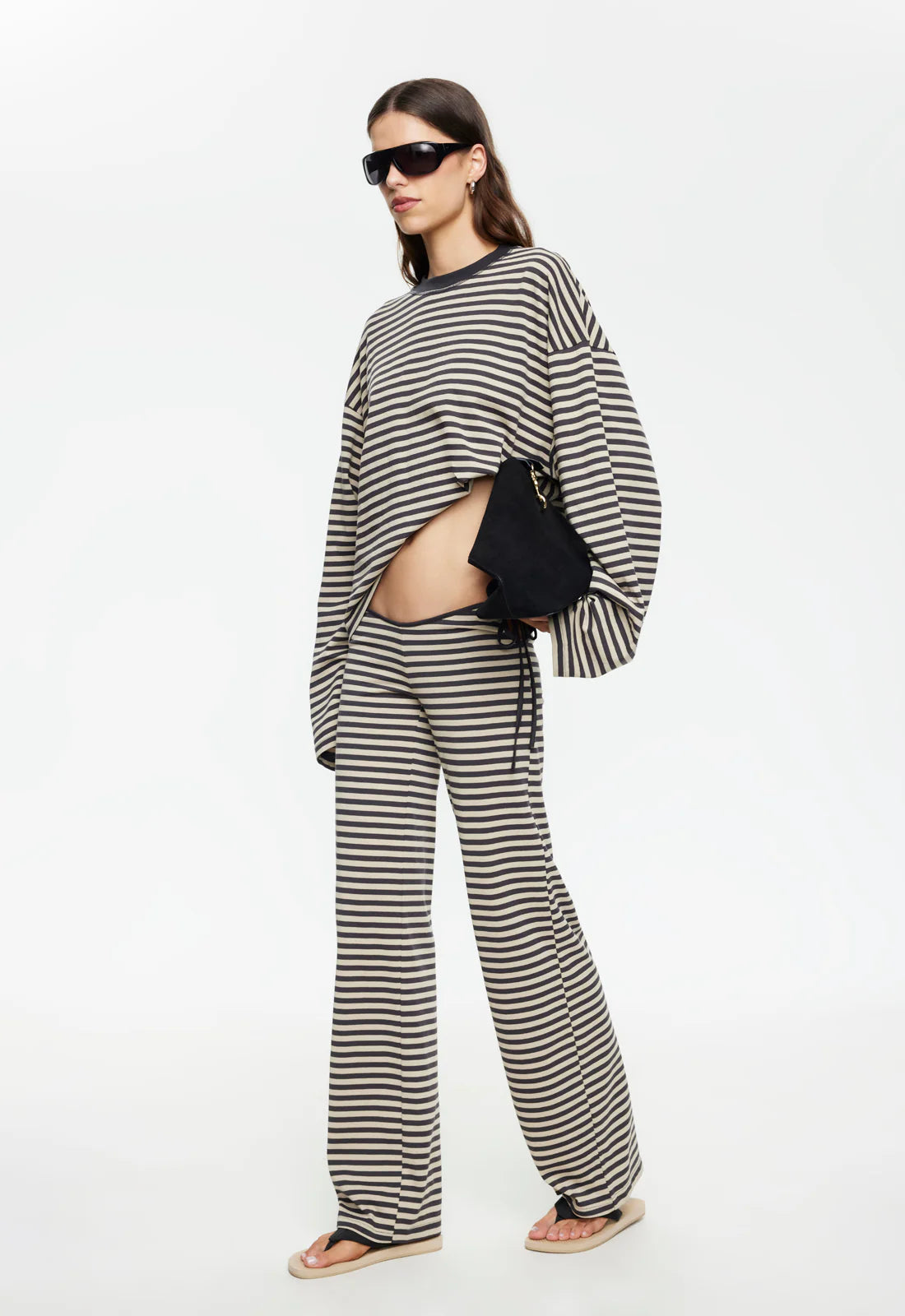 BLOOM TIE PANT - SLATE