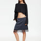 SKIN MIDI SKIRT