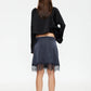 SKIN MIDI SKIRT