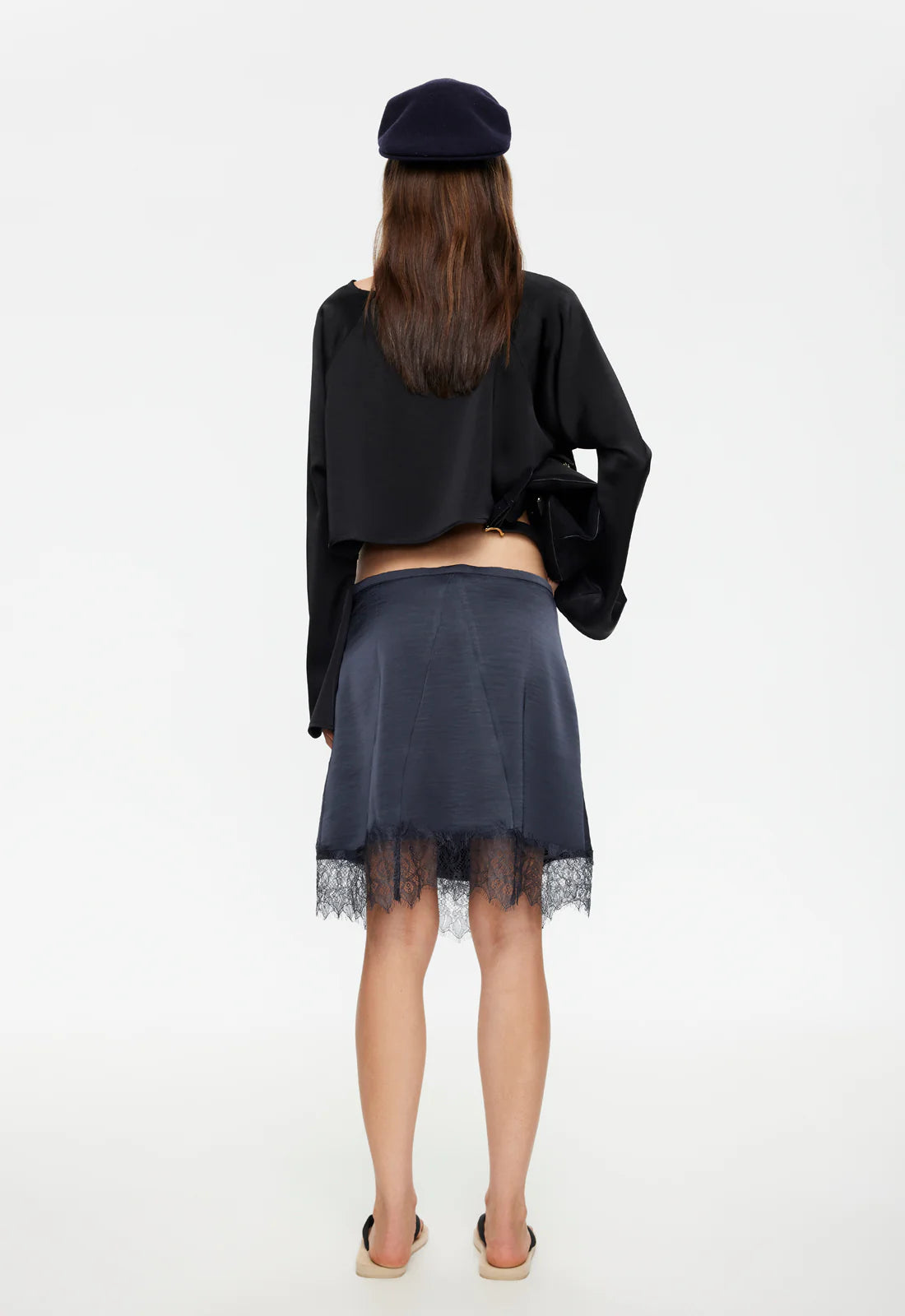 SKIN MIDI SKIRT