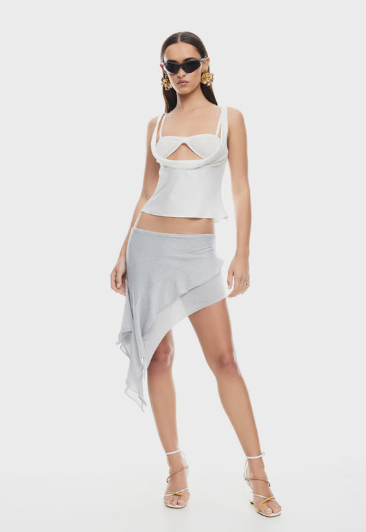 Delilah Top - Porcelain