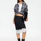 ANCHORED MIDI SKIRT - NOIR