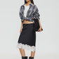 ANCHORED MIDI SKIRT - NOIR