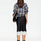 ANCHORED MIDI SKIRT - NOIR