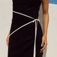 LUNA STRAPLESS MINI DRESS - BLACK