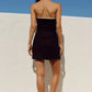 LUNA STRAPLESS MINI DRESS - BLACK