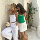 Angelo Tank - Emerald/White