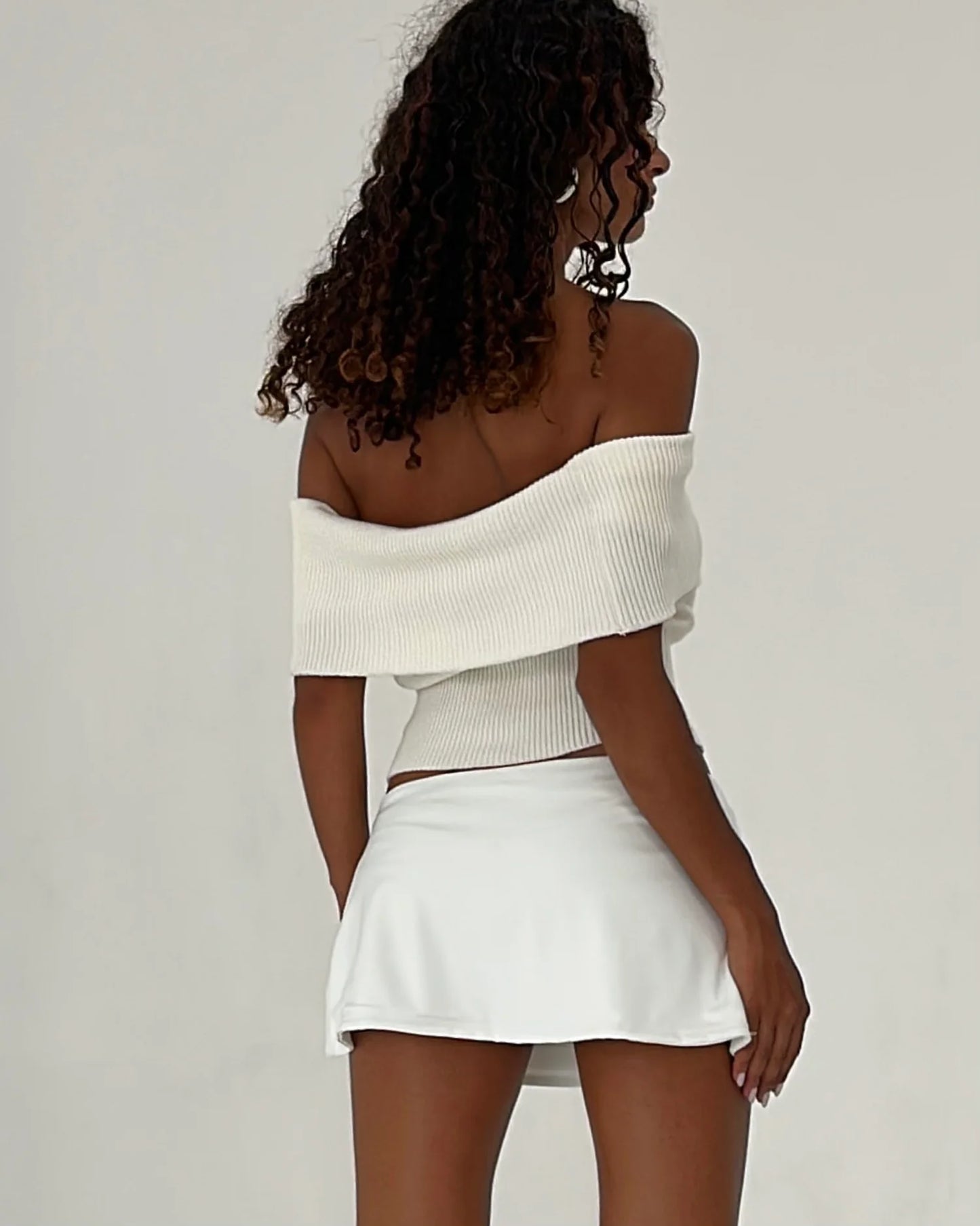 Micro Skort - White