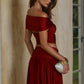 NIVALI OFF SHOULDER TOP - CHERRY