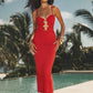 Normani Midi Dress - Red