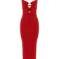 Normani Midi Dress - Red