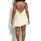 Cleo Sequin Mini Dress - Pastel Yellow