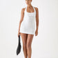 Amina Linen Dress - White