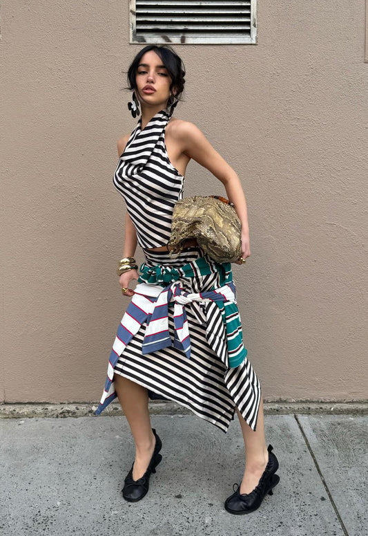 HERITAGE HALTER - CREAM STRIPE