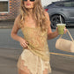 Paradise Mini Short - Gold