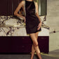 REMY RACERBACK MINI DRESS - BLACK