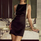 REMY RACERBACK MINI DRESS - BLACK
