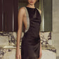 REMY RACERBACK MINI DRESS - BLACK