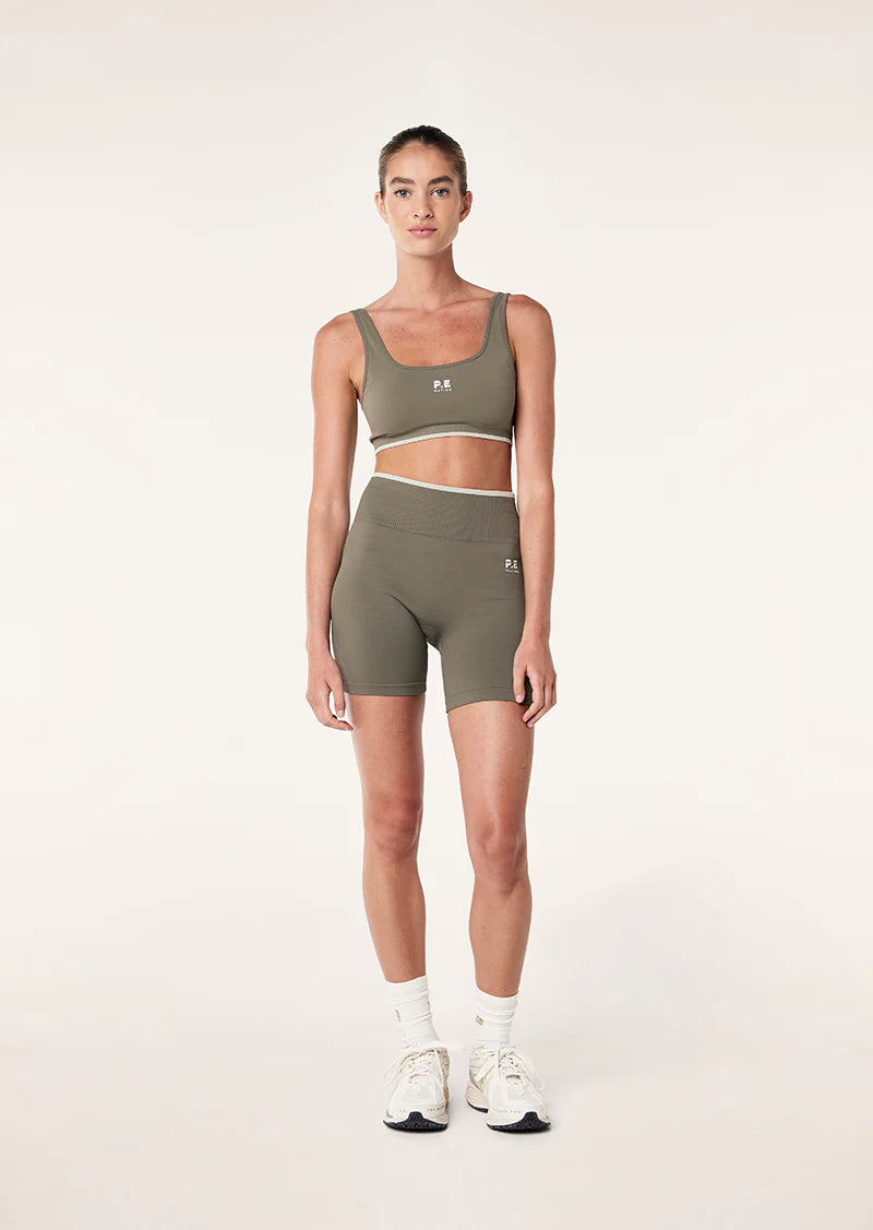 Restore Seamless Scoop Bra - Khaki