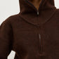 Riva Quarter Zip - Chocolate