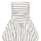 Jane Stripe Bubble Mini Dress - Noir Stripe