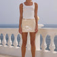 Athena Mini Skirt - Pearl