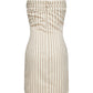 Club Lioness Mini Dress - Cream Stripe