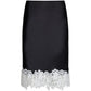 ANCHORED MIDI SKIRT - NOIR