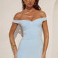 SHAYLA OFF SHOULDER MAXI DRESS - BLUEBELL