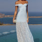SHAYLA OFF SHOULDER MAXI DRESS - BLUEBELL