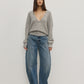 SONIA V NECK - LIGHT GREY