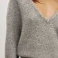 SONIA V NECK - LIGHT GREY