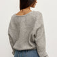 SONIA V NECK - LIGHT GREY