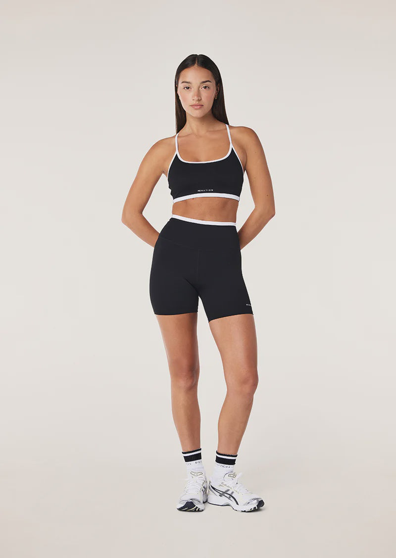 Stellar 5'' Bike Short - Black/Optic White