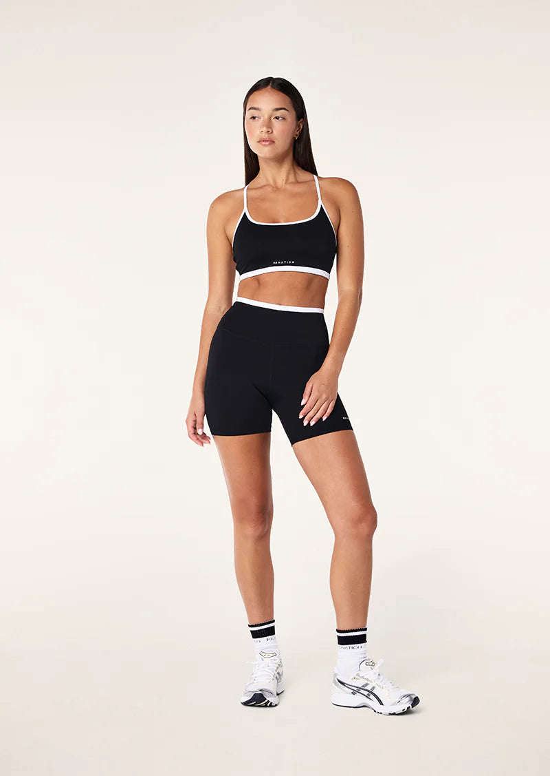 Stellar 5'' Bike Short - Black/Optic White