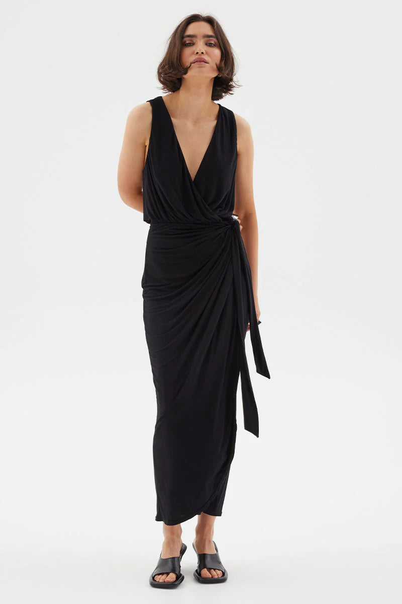 REVELATION MAXI DRESS - BLACK